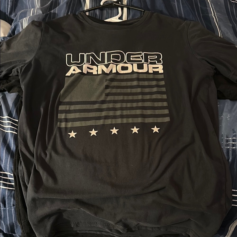 Under Armour Black Short Sleeve Tee with Graphic Design